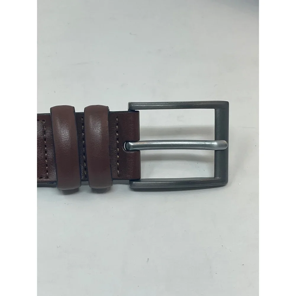 Braided Belt‎ Mens 34 Brown Excellent Woven Synthetic Leather